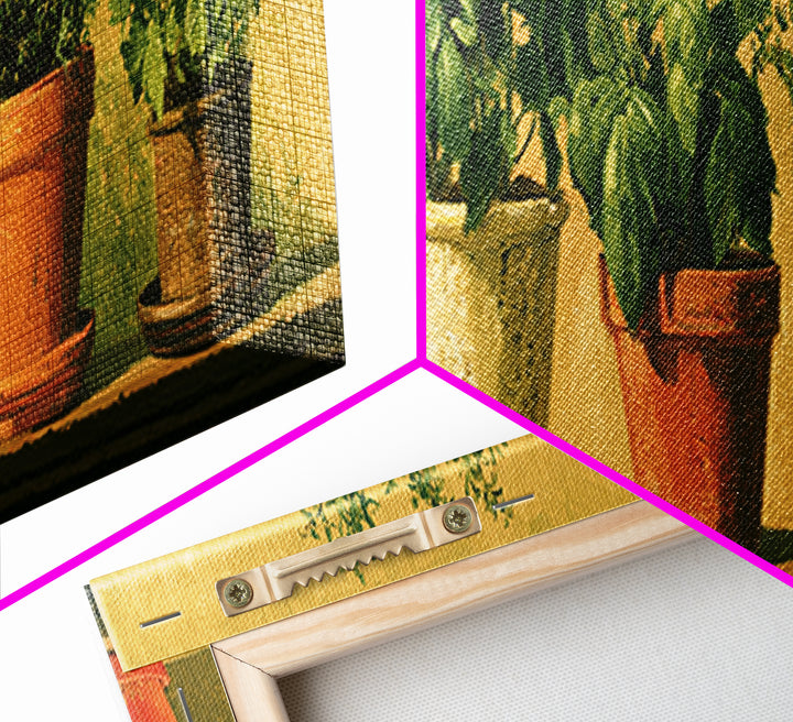 Modern Kitchen Herbs Canvas Print, Dining Room Art, Printable Art, Dining Room Decor, Abstract Art, Dining, Coastal Wall Art, DRA-3x1-49
