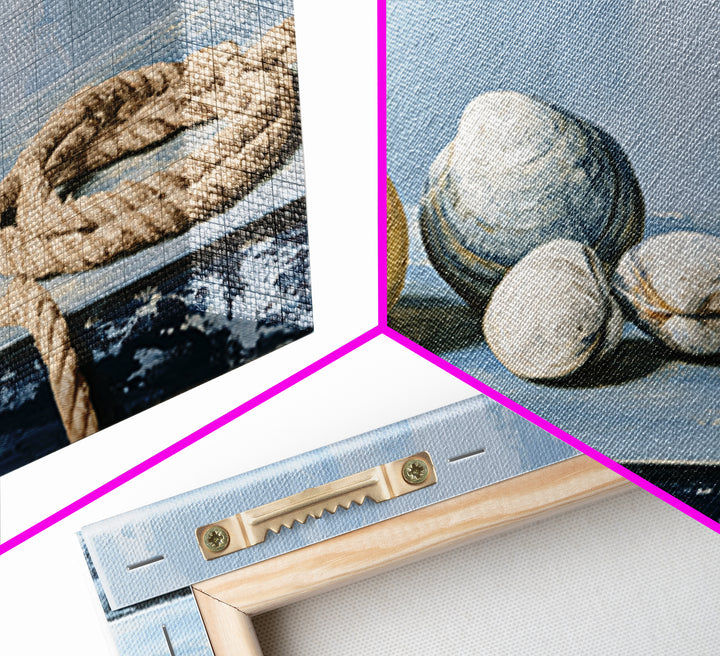 Shellfish and Lemon Still Life Framed Canvas Print, Dining Room Art, Large Wall Art, Dining Room Decor, Fine Art, Dining, DRA-3x2-20