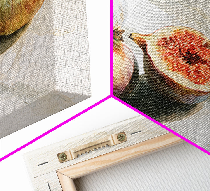Figs on Marble Framed Canvas Print, Dining Room Art, Canvas Art, Dining Room Decor, Fine Art, Dining, Bedroom Wall Art, DRA-3x2-27