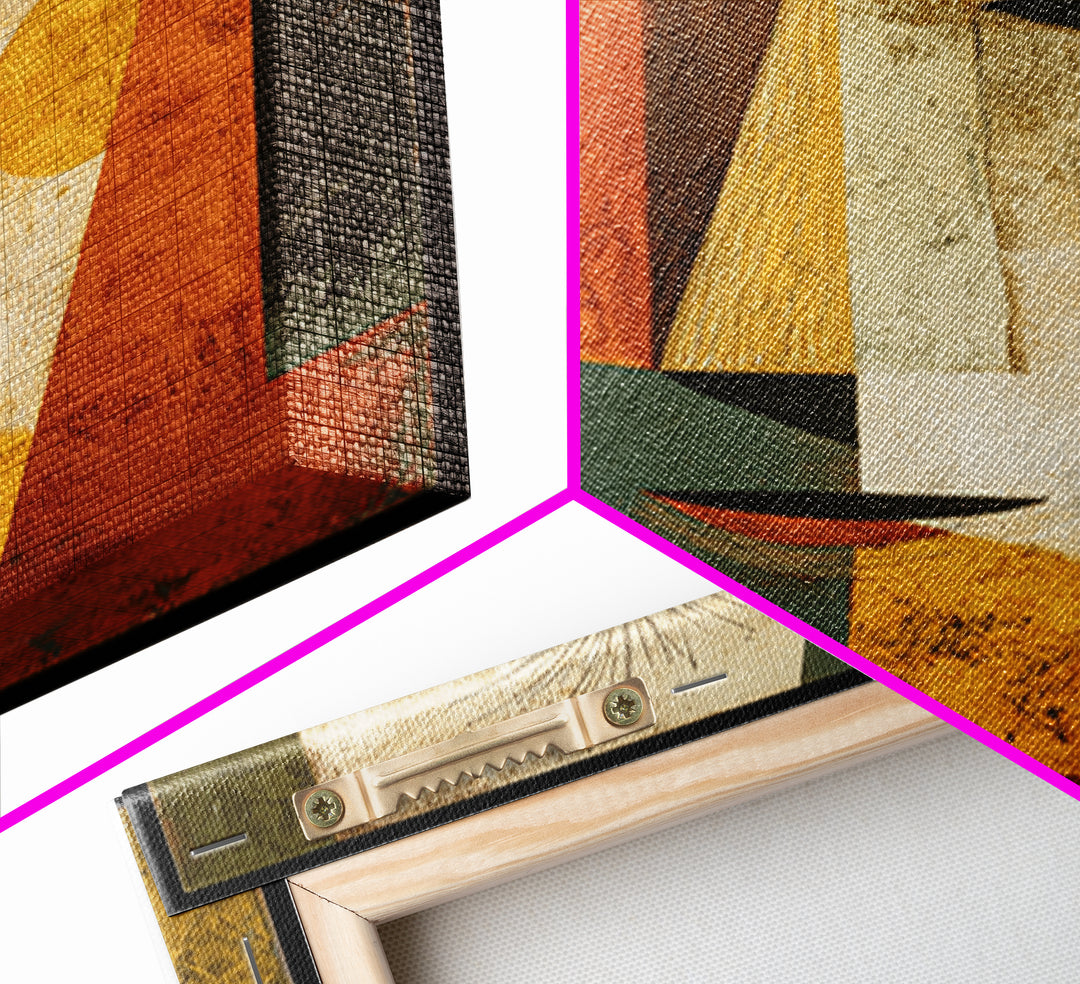 Colorful Book and Plant Still Life Canvas Print, Eclectic Art, Textured Painting, Living Room Decor, Fine Art, Eclectic, ECL-1x1-95