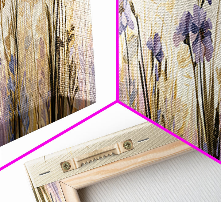 Botanical Collage with Butterflies and Old Paper Canvas Print, Eclectic Art, Unique Wall Art, Living Room Decor, Eclectic, ECL-3x1-5