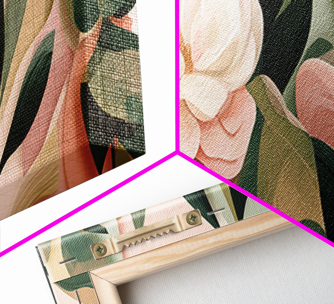 Matisse Inspired Cutouts with Botanical Details Canvas Print, Eclectic Art, Statement Artwork, Living Room Decor, Eclectic, ECL-3x1-94