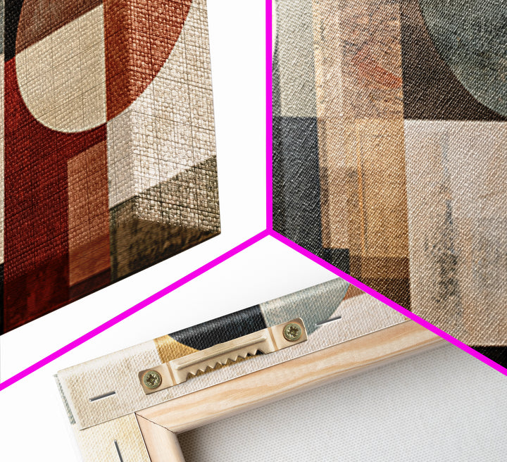 Abstract Shapes Layered Canvas Print, Eclectic Art, Room Decor, Living Room Decor, Fine Art, Eclectic, Artwork, Original Art, ECL-3x2-32