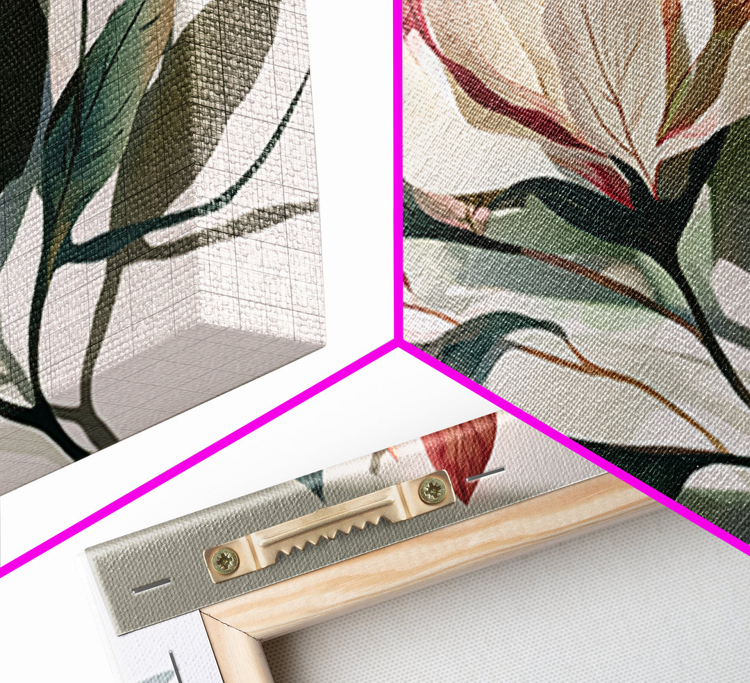 Matisse Inspired Cutouts with Botanical Details Canvas Print, Eclectic Art, Statement Artwork, Living Room Decor, Eclectic, ECL-3x2-58