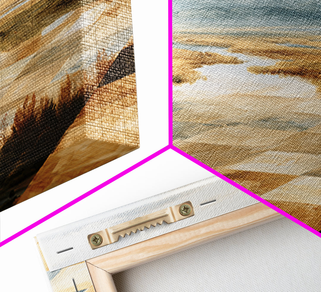 Playful Checkerboard Landscape Canvas Print, Eclectic Art, Art, Living Room Decor, Fine Art, Eclectic, Large Wall Art, ECL-3x2-61
