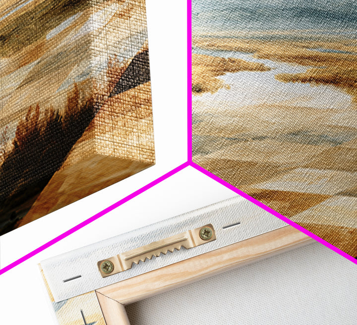 Playful Checkerboard Landscape Canvas Print, Eclectic Art, Art, Living Room Decor, Fine Art, Eclectic, Large Wall Art, ECL-3x2-61