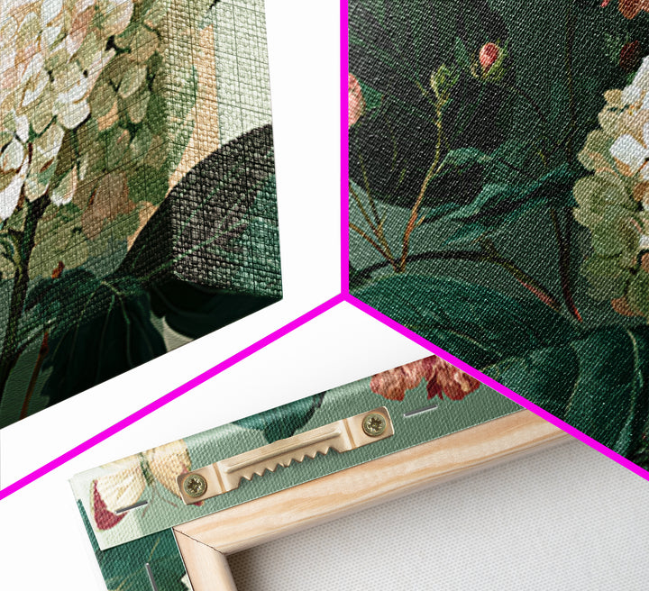 Botanical Collage with Butterflies and Old Paper Canvas Print, Eclectic Art, Printable, Living Room Decor, Fine Art, Eclectic, ECL-3x2-89