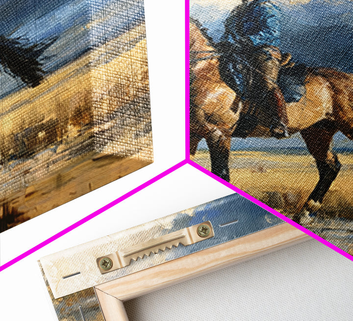 Dressage Horse in Refined Classical Pose Canvas Print, Equestrian Art, Cabin Decor, Living Room Decor, Fine Art, Equestrian, EQU-1x1-10