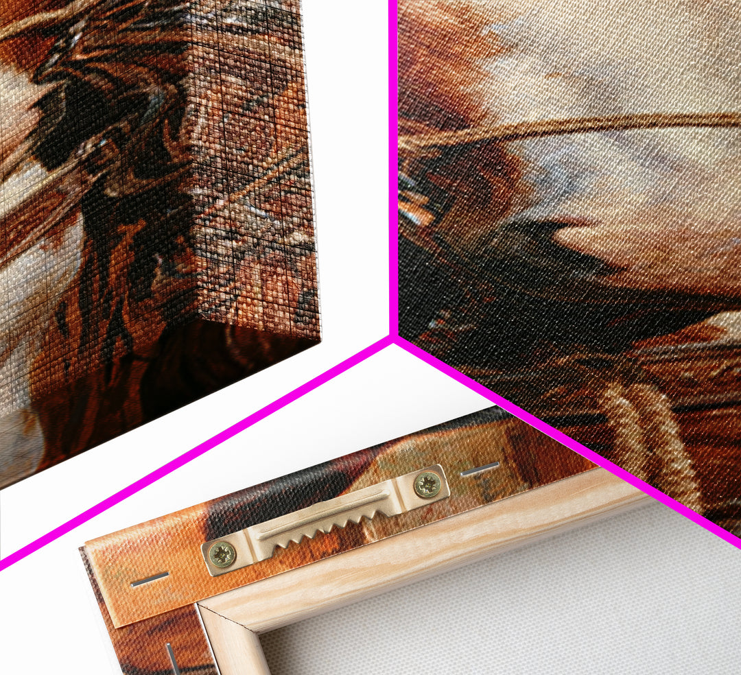Stable Tools Arranged Like Old Master Still Canvas Print, Equestrian Art, Living Room Decor, Equestrian, Farmhouse Wall Art, EQU-1x3-11