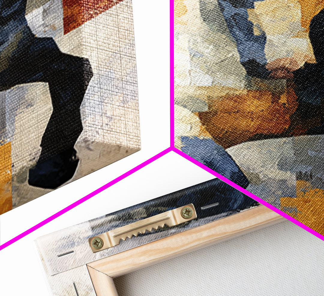 Expressionist Horse in Motion with Wild Mane Canvas Print, Expressionist Art, Home Decor, Living Room Decor, Expression, EXP-2x3-42