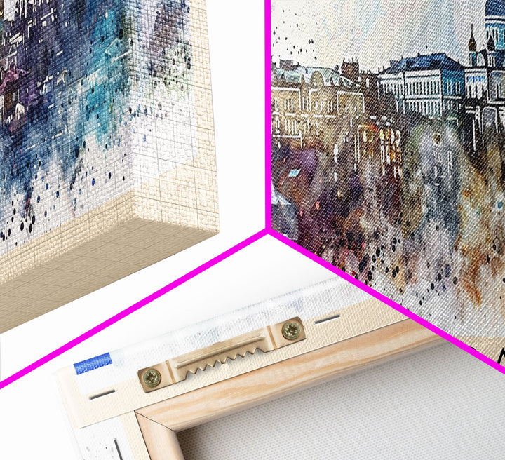 Cheboksary Russia Travel Art, City Art, Framed Canvas Print or Metal Wall Art, Europe Travel Poster, Panoramic Wall Art, Extra Wide Wall Art