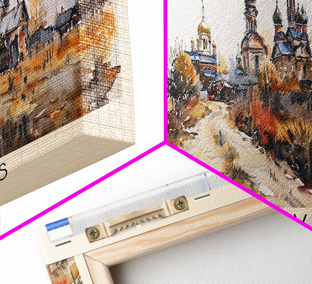 Cherepovets Russia Travel Print Wall Art, Panoramic City Art, Travel Art, Wall Decor, Vacation Gift, Framed Canvas Print Or Metal Art