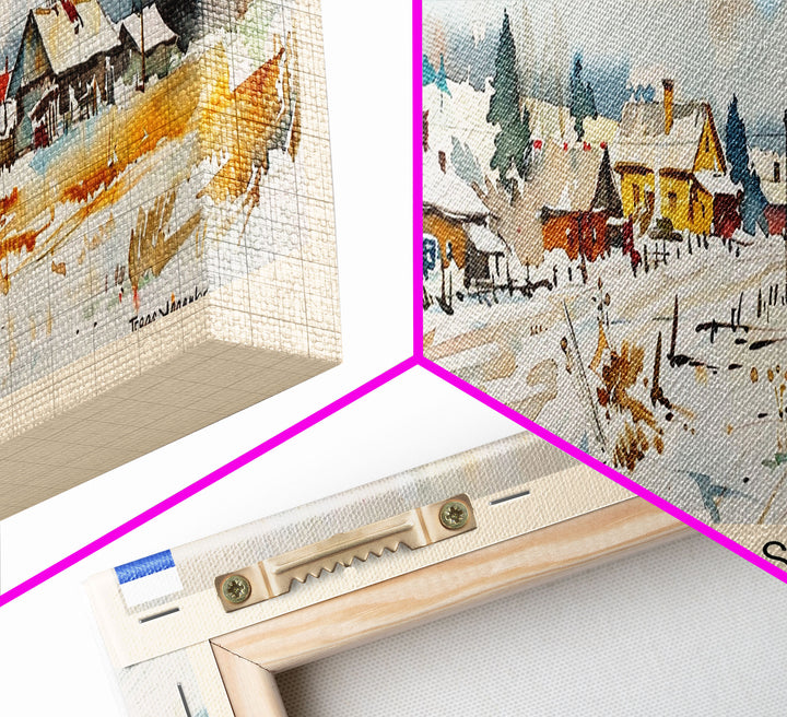 Engels Russia Panoramic Travel Poster, Framed Canvas Print or Metal Wall Art, Travel Art, Home Decor, Panoramic Painting, Midcentury Art