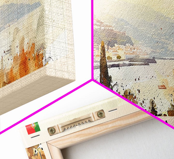 Funchal Portugal Travel Print Wall Art, Panoramic City Art, Travel Art, Wall Decor, Vacation Gift, Framed Canvas Print Or Metal Art