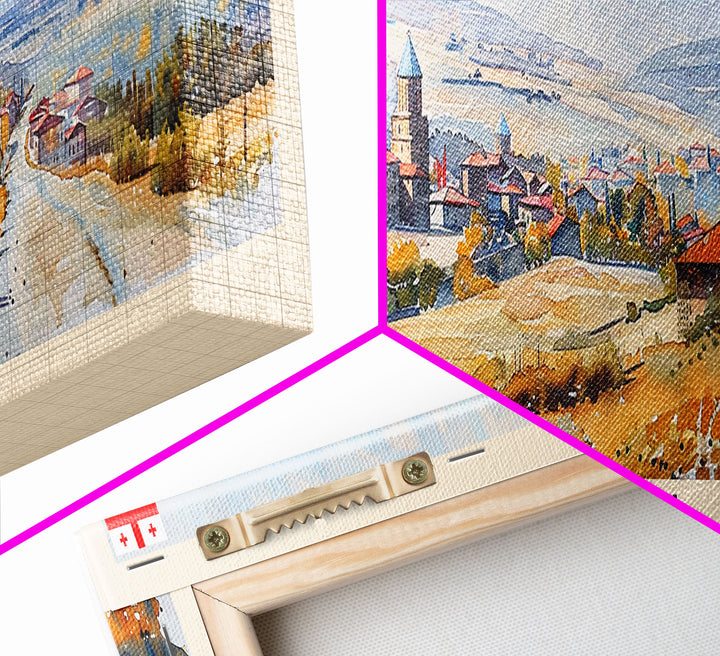 Gori Georgia Travel Print Wall Art, Panoramic City Art, Travel Art, Wall Decor, Vacation Gift, Framed Canvas Print Or Metal Art