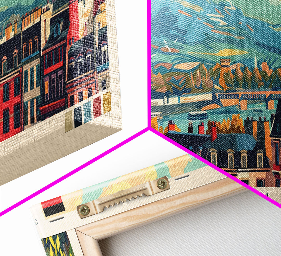 Bonn Germany Travel Print Wall Art, Panoramic City Art, Travel Art, Wall Decor, Vacation Gift, Framed Canvas Print Or Metal Art