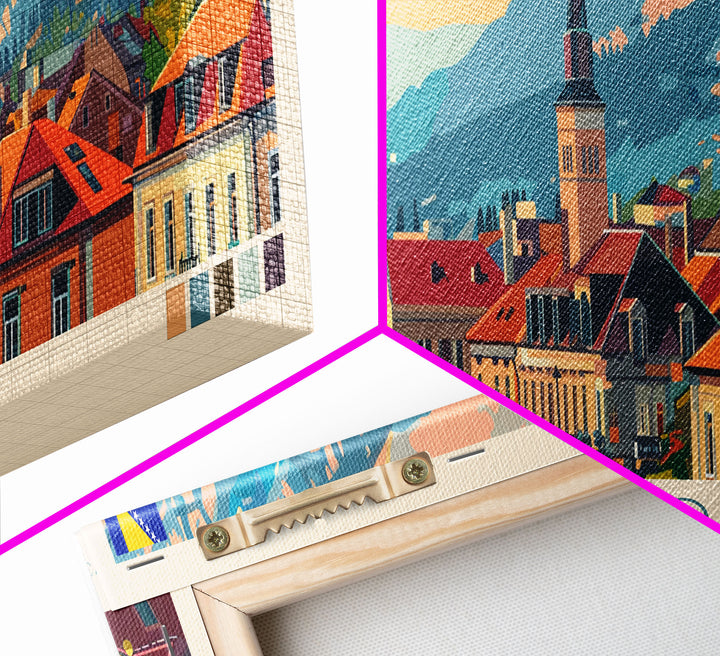 Brčko Bosnia Wall Art, Panoramic Travel Poster, Panoramic Framed Canvas Print, City Wall Art, Wall Hanging Home Decor, Travel Art