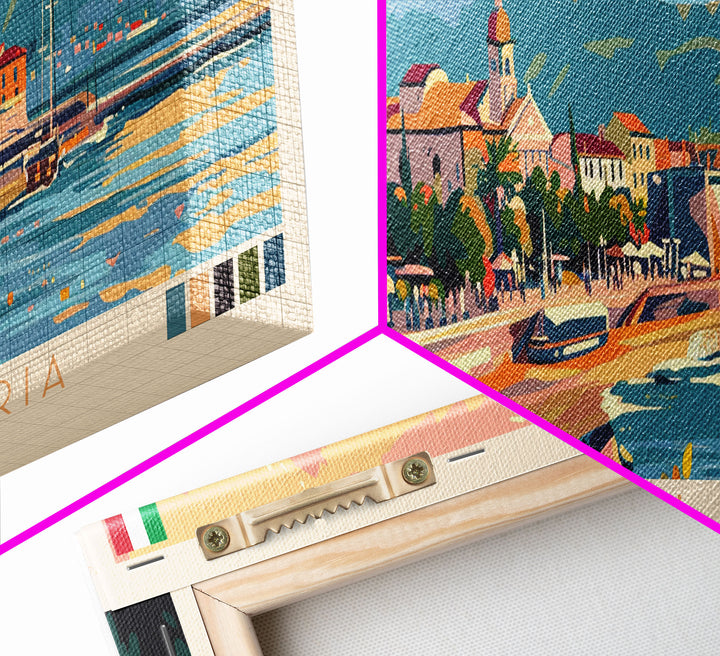 Reggio Calabria Wall Art, Panoramic Travel Poster, Panoramic Framed Canvas Print, City Wall Art, Wall Hanging Home Decor, Travel Art