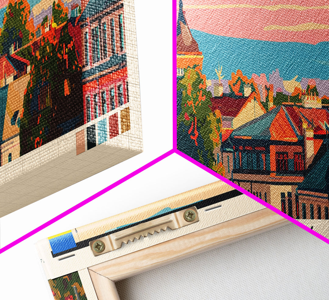 Sumy Ukraine Travel Art, City Art, Framed Canvas Print or Metal Wall Art, Europe Travel Poster, Panoramic Wall Art, Extra Wide Wall Art