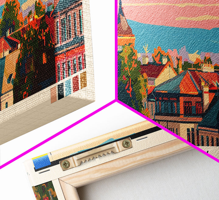 Sumy Ukraine Travel Art, City Art, Framed Canvas Print or Metal Wall Art, Europe Travel Poster, Panoramic Wall Art, Extra Wide Wall Art