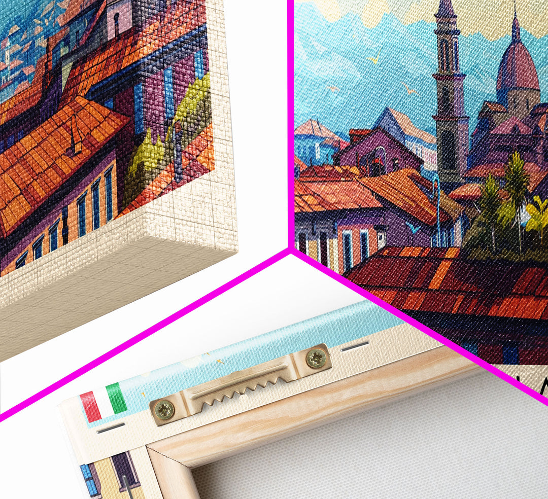 Braila Romania Travel Art, City Art, Framed Canvas Print or Metal Wall Art, Europe Travel Poster, Panoramic Wall Art, Extra Wide Wall Art