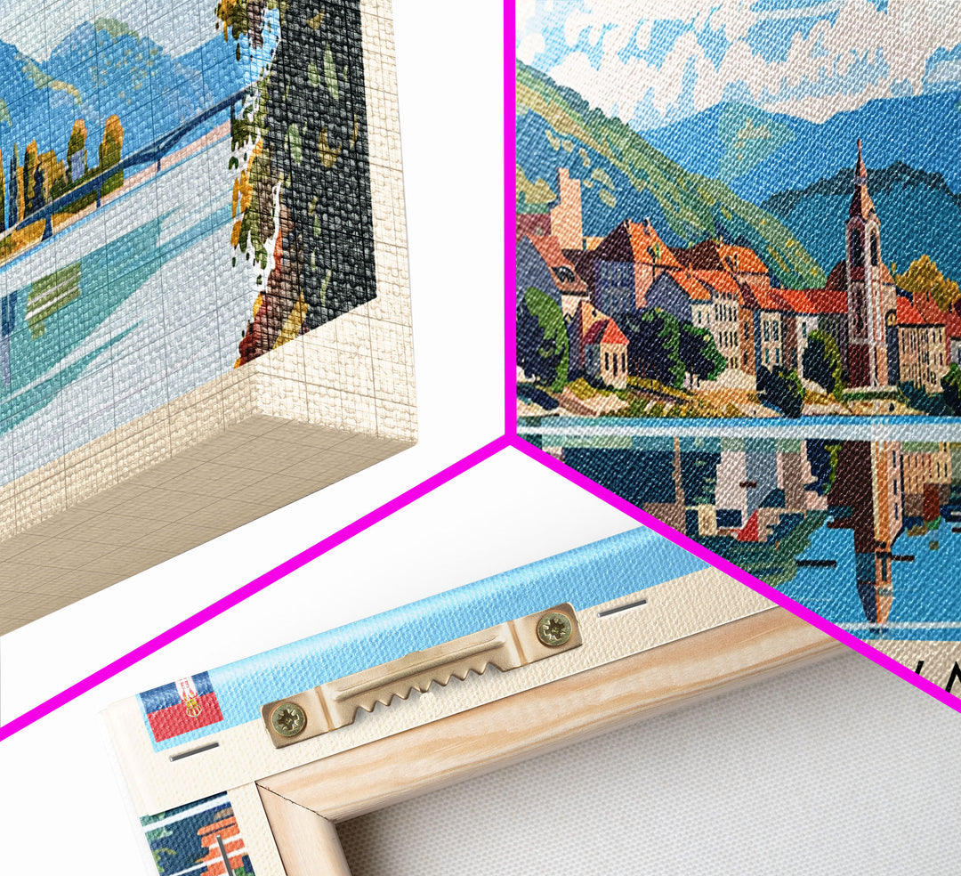 Leskovac Serbia Wall Art, Panoramic Travel Poster, Panoramic Framed Canvas Print, City Wall Art, Wall Hanging Home Decor, Travel Art