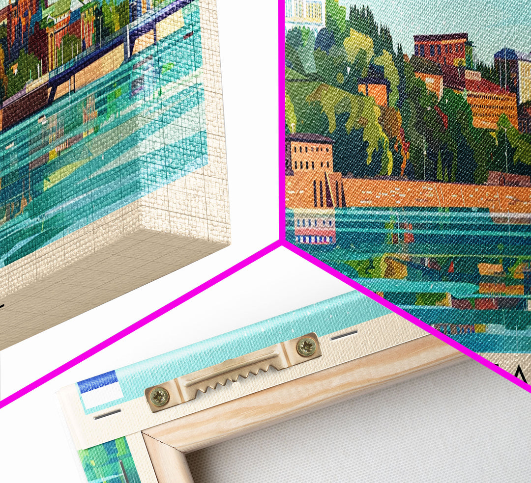 Nizhny Tagil Russia Wall Art, Panoramic Travel Poster, Panoramic Framed Canvas Print, City Wall Art, Wall Hanging Home Decor, Travel Art