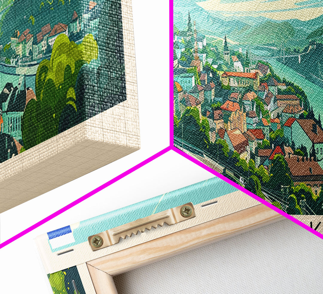 Tomsk Russia Wall Art, Panoramic Travel Poster, Panoramic Framed Canvas Print, City Wall Art, Wall Hanging Home Decor, Travel Art