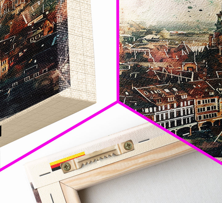 Charming Čačak Serbia Village Scene, Framed Canvas Print, Ideal for Bedroom Art, Farmhouse Style, Home Decor Wall Art