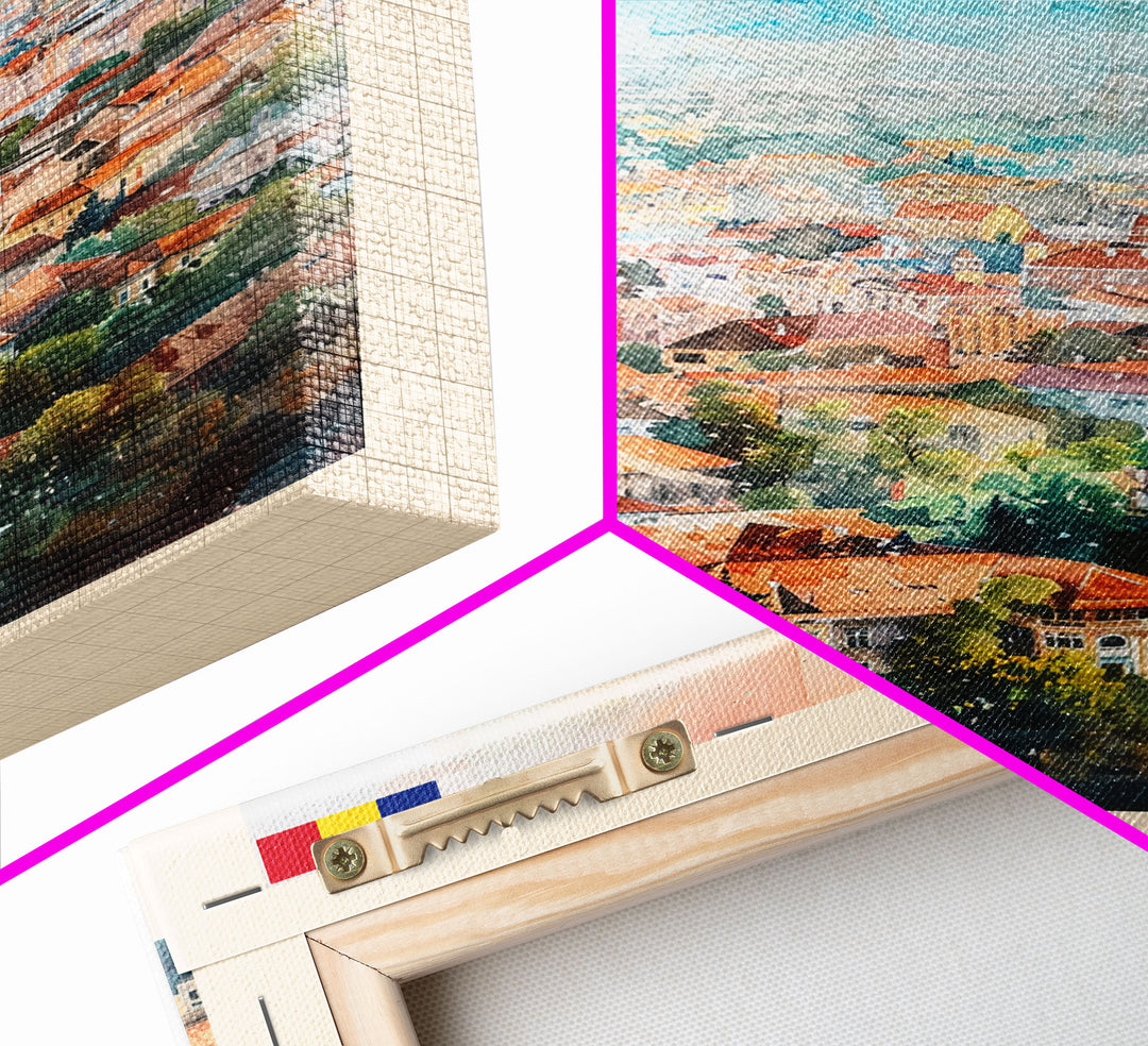 Galati, Romania Travel Poster Art, Framed Canvas Print for Living Room or Bedroom, Scenic Wall Art, Perfect Home Decoration