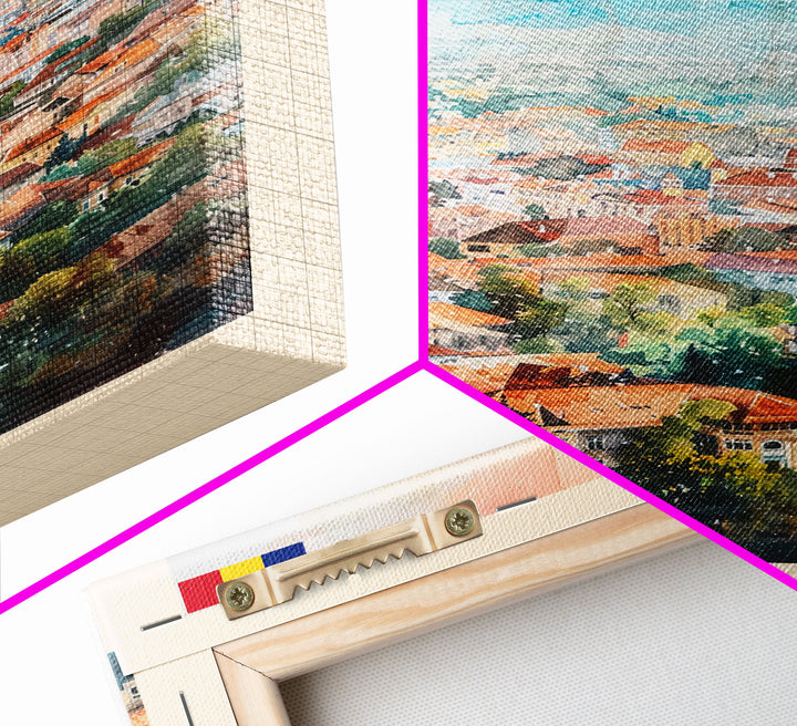 Galati, Romania Travel Poster Art, Framed Canvas Print for Living Room or Bedroom, Scenic Wall Art, Perfect Home Decoration