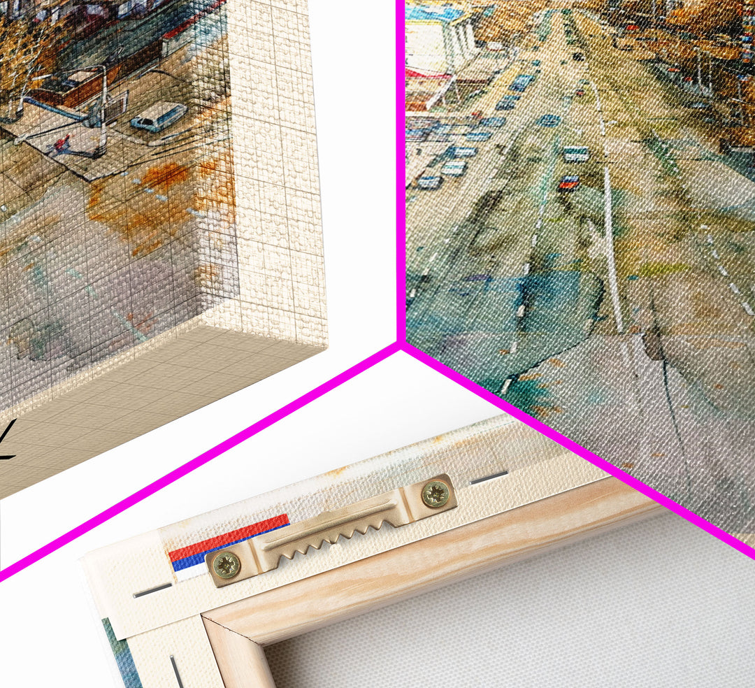 Irkutsk Russia Urban Cityscape Art Print, Stunning Canvas Print for Home Decor, Travel Poster for Living Room Wall Art, Russian City View