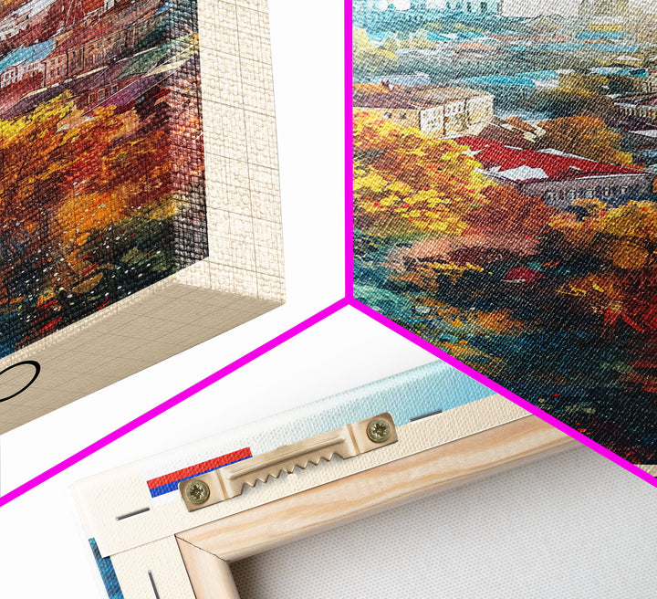 Ivanovo Russia Historic Town Art Print, Vibrant Canvas Print for Home Decor, Travel Poster for Living Room Wall Art, Russian Heritage View