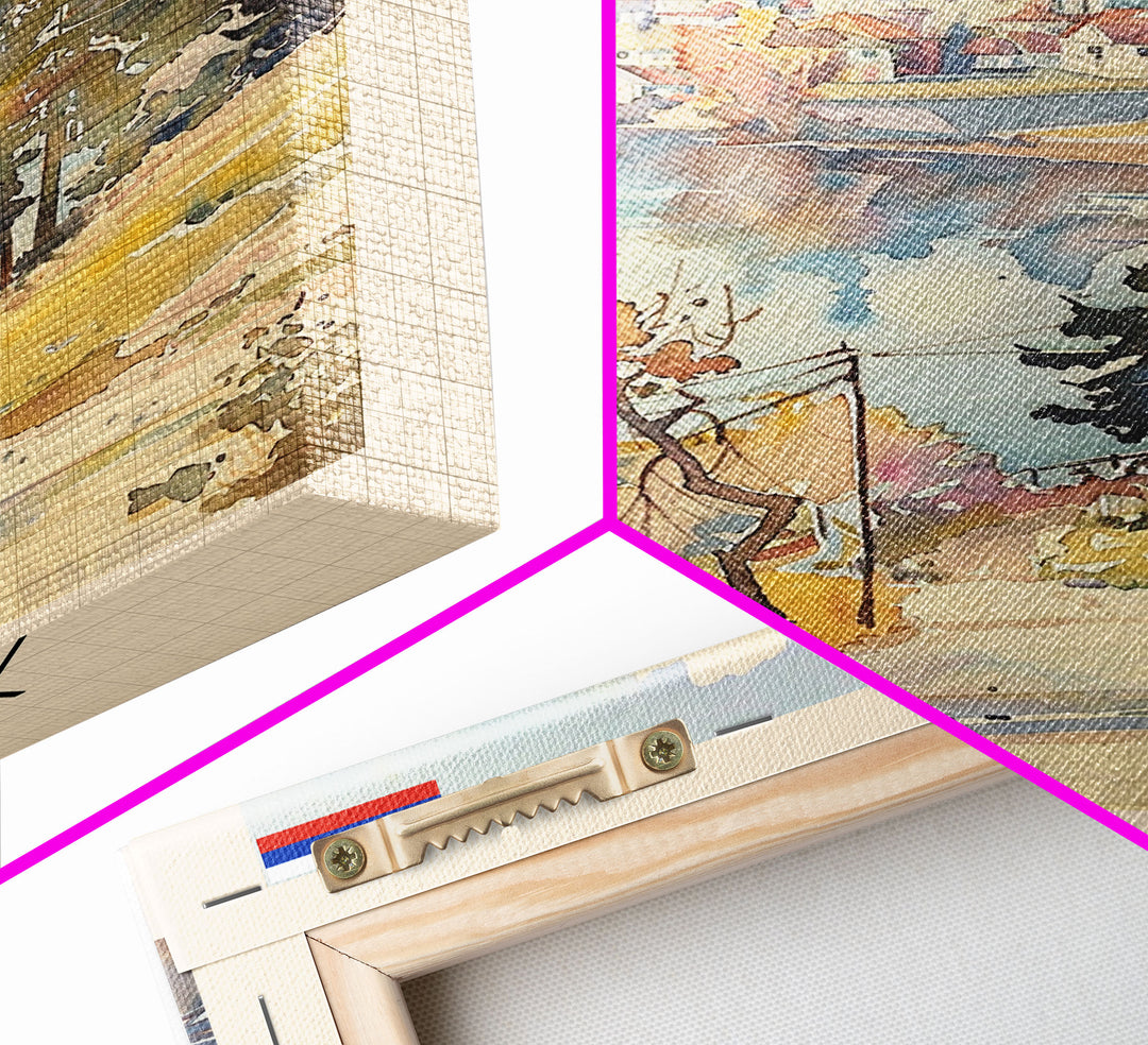 Izhevsk Russia Scenic Art Print, Charming City View Canvas Print for Home Decor, Travel Poster for Living Room Wall Art, Russian Beauty