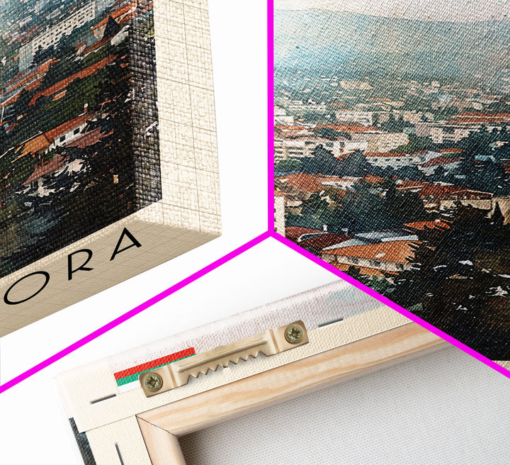 Stara Zagora Bulgaria Travel Poster Framed Canvas Print, Watercolor Painting, Scenic Wall Art, Home Decor, Bulgarian Landscape, Modern Art