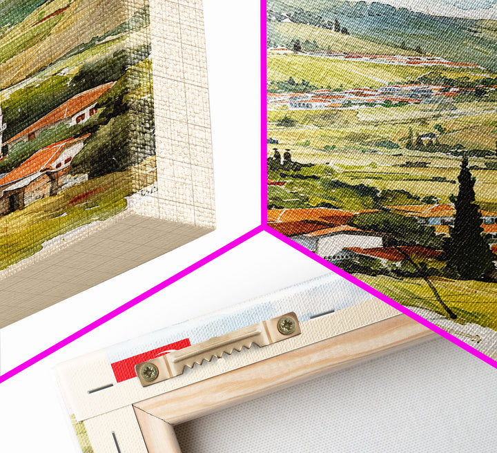 Van Turkey Travel Poster Framed Canvas Print, Watercolor Painting, Scenic Wall Art, Home Decor, Turkish Landscape, Exotic Art