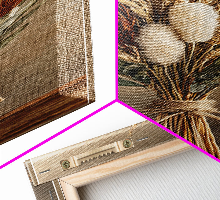Wheat Bundle Tied Framed Canvas Print, Farmhouse Art, Landscape Art, Farmhouse Decor, Fine Art, Harvest, Textured Painting, FAR-1x3-46