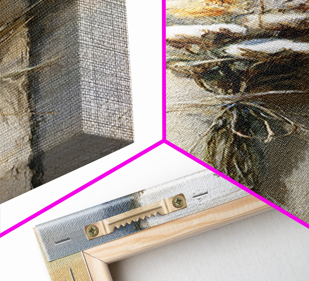 Wheat Bundle Tied Framed Canvas Print, Farmhouse Art, Landscape Art, Farmhouse Decor, Fine Art, Harvest, Textured Painting, FAR-1x3-70