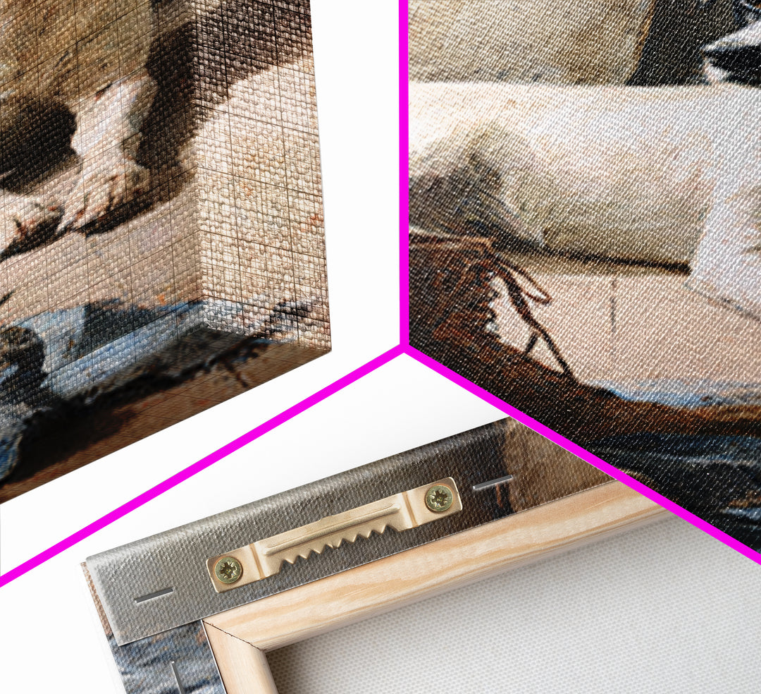 Farm Dog Lying Beside Weathered Boots Canvas Print, Farmhouse Art, Digital Wall Art, Farmhouse Decor, Fine Art, Harvest, FAR-2x3-65