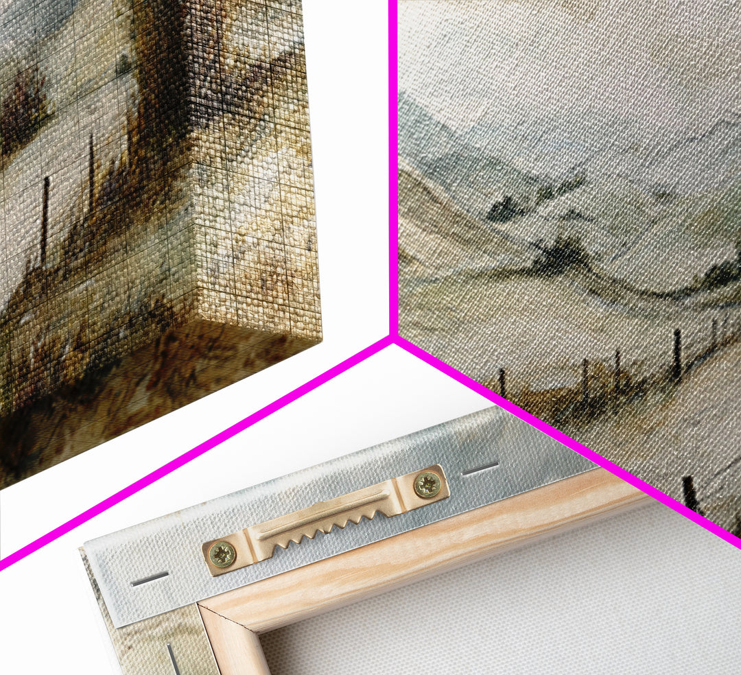 Farmhouse Wreath of Cotton Stems and Eucalyptus Canvas Print, Farmhouse Art, Botanical Art, Farmhouse Decor, Fine Art, Harvest, FAR-3x1-36