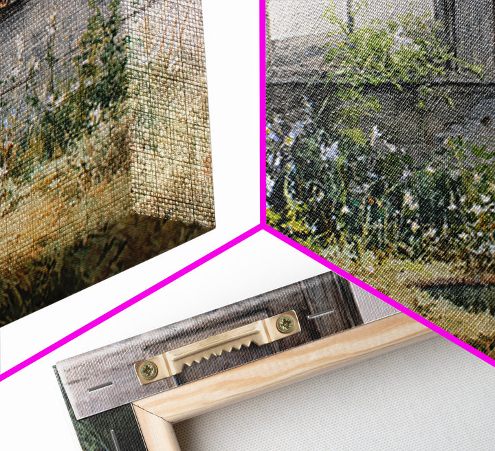 Weathered Horseshoe and Wildflowers Canvas Print, Farmhouse Art, Landscape Painting, Farmhouse Decor, Oil Painting, Harvest, FAR-3x2-73