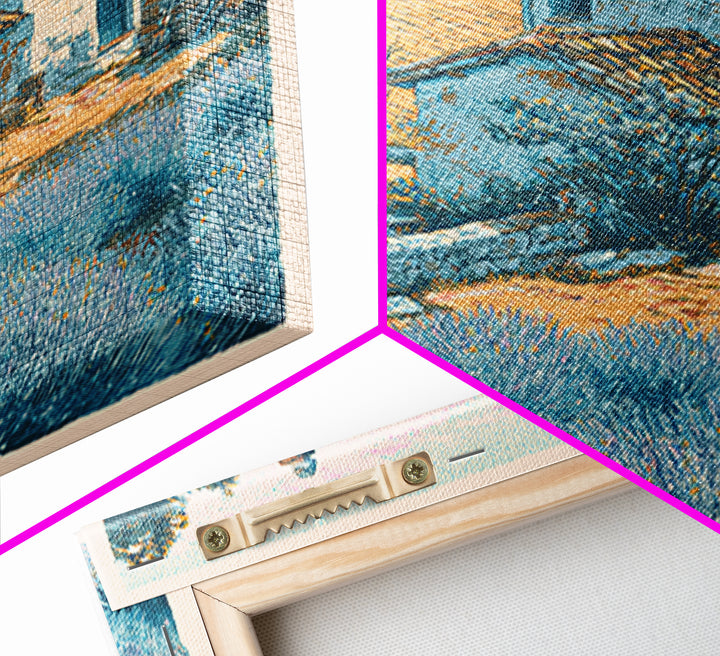 Lavender Field with Distant Stone Farmhouse Canvas Print, French Country Art, Farmhouse Wall Decor, Farmhouse Decor, Country, FCA-1x1-1