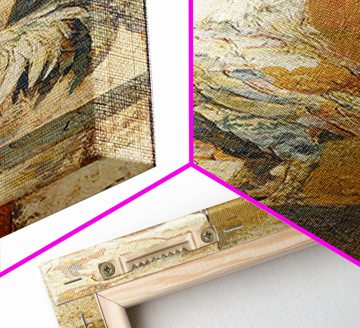 Rooster Portrait in Rustic French Palette Canvas Print, French Country Art, Botanical Prints, Farmhouse Decor, Country, FCA-1x3-38