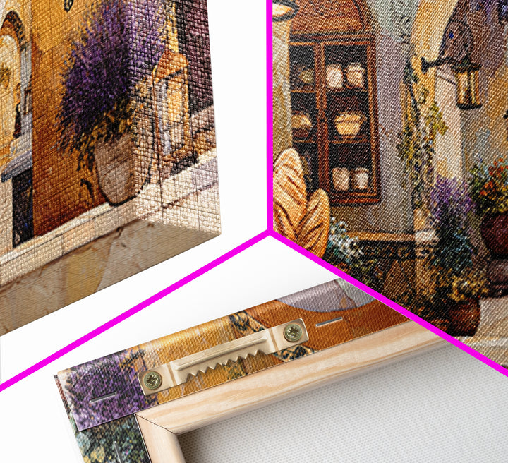French Market Basket Framed Canvas Print, French Country Art, Above Bed Art, Farmhouse Decor, Fine Art, Country, FCA-2x1-27