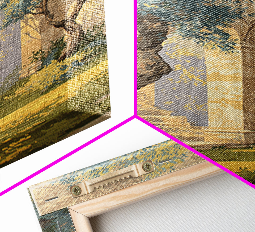 Sunlit Provence Olive Grove Framed Canvas Print, French Country Art, Neutral Decor, Farmhouse Decor, Fine Art, Country, FCA-2x3-37