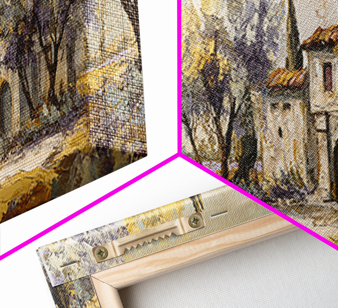 Sunlit Provence Olive Grove Canvas Print, French Country Art, Original Painting, Farmhouse Decor, Country, Coastal Wall Art, FCA-3x1-21