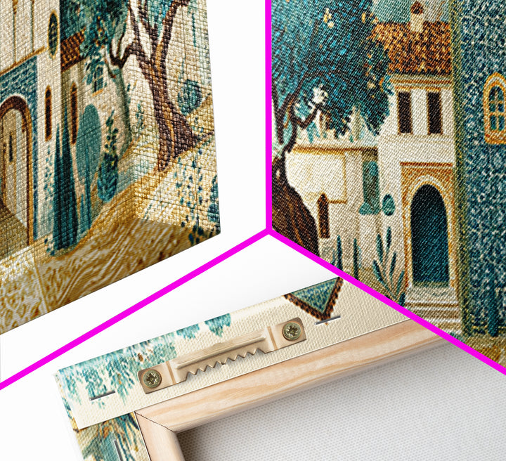 Sunlit Provence Olive Grove Canvas Print, French Country Art, Original Painting, Farmhouse Decor, Country, Coastal Wall Art, FCA-3x1-45