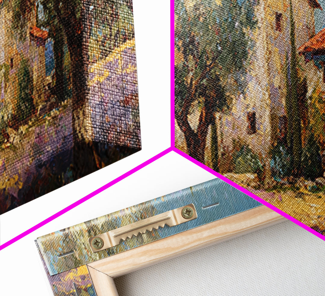 Sunlit Provence Olive Grove Canvas Print, French Country Art, Botanical Prints, Farmhouse Decor, Country, Digital Download Art, FCA-3x1-93
