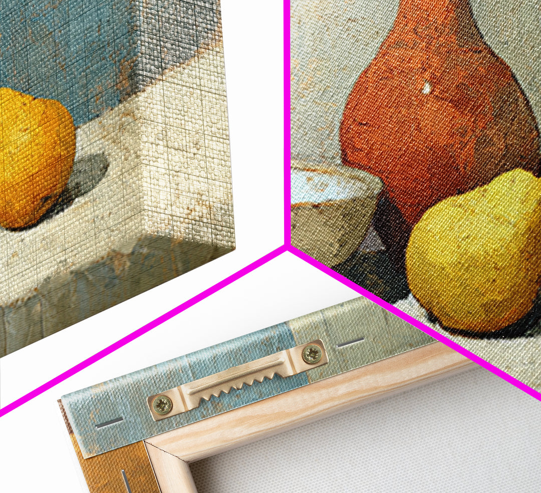 Pear Still Life on Linen Tablecloth Canvas Print, French Country Art, Printable Art, Farmhouse Decor, Abstract Art, Country, FCA-3x2-56