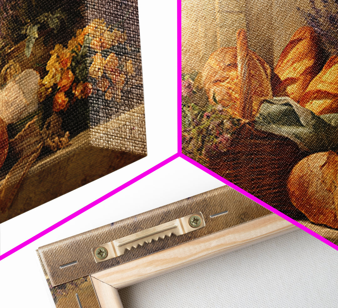 French Market Basket Framed Canvas Print, French Country Art, Farmhouse Wall Decor, Farmhouse Decor, Fine Art, Country, FCA-3x2-59